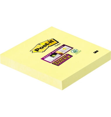 Haftnotizen 654-6SSCY-EU, Super Sticky Notes, 76x76mm, gelb, quadratisch