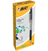 Druckbleistift Velocity PRO, 8206462, Härte HB, 0,7mm, schwarz/transparent, mit Radiergummi