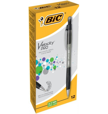 Druckbleistift Velocity PRO, 8206462, H&auml;rte HB, 0,7mm, schwarz/transparent, mit Radiergummi