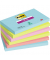 Haftnotizen 6556SMI, Super Sticky Miami, 76x127mm, farbig sortiert (t&uuml;rkis/neongr&uuml;n/neonpink/rot), quadratisch