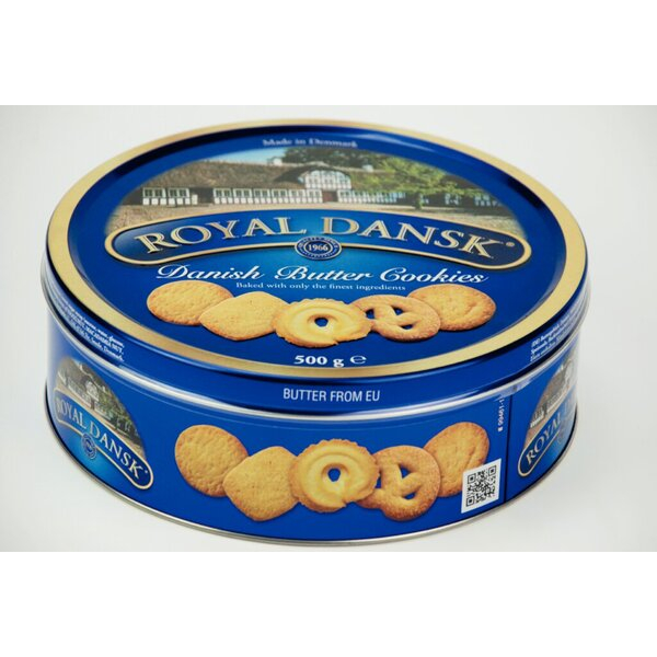 5776879017474 - Danish Butter Cookies 500 g Dose teilweise mit Streuzucker 5776879017474 Royal Dansk