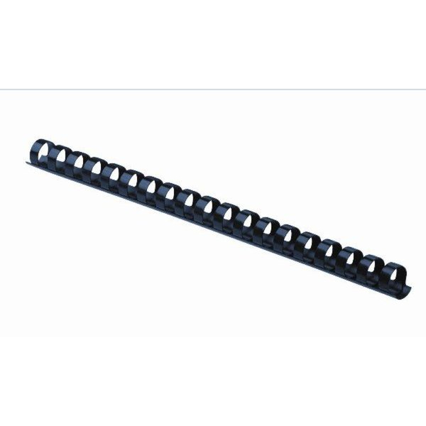 Fellowes Plastikbinderücken 5346706, US-Teilung, 21 Ringe auf A4, blau, 14mm 0077511534676 Fellowes 100 Stück