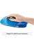 Mauspad Crystal Gel mit Handgelenkauflage blau