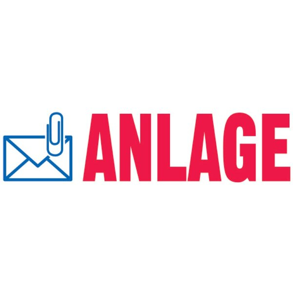 0190084292726 - Stempel Printy MotivText Anlage Abdruck blaurot 0190084292726 LEP958