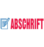 Stempel Printy MotivText: Abschrift, Abdruck: blaurot
