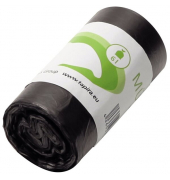 Kosmetikabfallbeutel 6 L, grau, 31 x 37cm, 5 my, HDPE