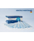 Medizinische MNS-Maske, weiß/blau EN EN14683:2019+AC:2019, Typ IIR