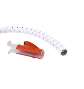 Kabelschlucker Addit weiß 3m lang geeignet für 6 Kabel von 7mm Dicke