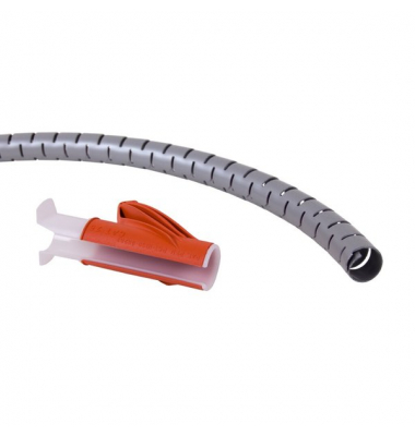 Kabelschlucker Addit silber 3m lang geeignet für 6 Kabel von 7mm Dicke