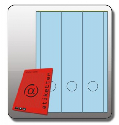 Rückenschild 1059BL blau 285x61mm selbstklebend 