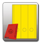 Rückenschild 1059GE gelb 285x61mm selbstklebend 