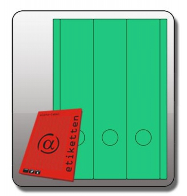 selbstklebende Rückenschilder 1059GN grün 285x61mm selbstklebend 