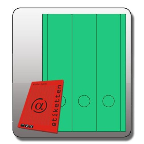 4255704321135 - selbstklebende Rückenschilder 1059GN grün 285x61mm selbstklebend  4255704321135 Alpha label