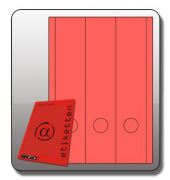 selbstklebende Rückenschilder 1059RO rot 285x61mm selbstklebend 