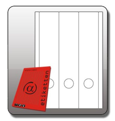 Rückenschild 1059WE weiß 285x61mm selbstklebend 