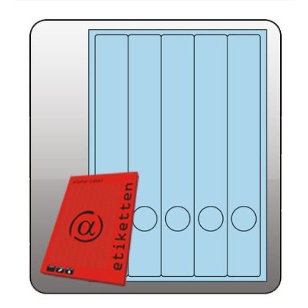 4255704321166 - selbstklebende Rückenschilder 1060BL blau 285x39mm selbstklebend  4255704321166 Alpha label