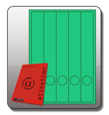 R&uuml;ckenschilder 1060GN, gr&uuml;n, schmal/lang, 39x285mm, selbstklebend