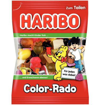 HARIBO COLOR-RADO 175g Süßwarenmischung mit Lakritz