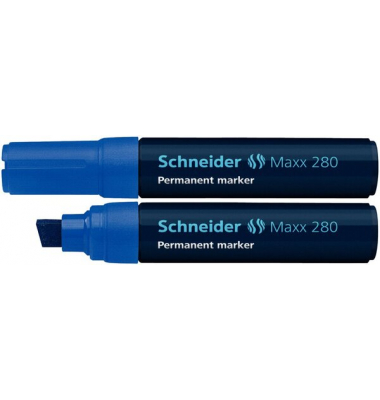 Schneider Permanentmarker 280 Keilspitze 4-12mm, blau Schneider Permanentmarker 280 Keilspitze 4-12mm, blau