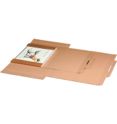 Kalenderverpackung 311103201 braun, bis DIN A2, innen 620x420x10mm, Wellpappe
