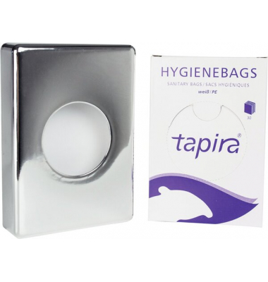 Hygienebag-Box, Wandspender, chrom