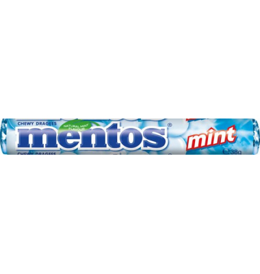 Mentos Kaudragees Rolle mit Mintgeschmack