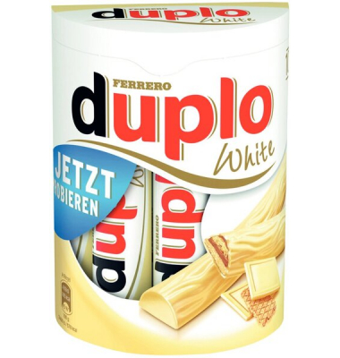 Duplo White 10er Pack Haselnusscreme und Waffeln umhüllt