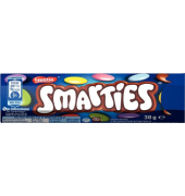Smarties Faltschachtel 38 g, Schoko- linsen mit bunterm Zuckerüberzug