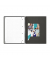 Collegeblock 100100362 Meetingbook, kariert / kariert Rand beidseitig, A4+, 80g, schwarz, 80 Blatt