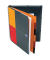 Collegeblock 100102777 Organiserbook, kariert / kariert Rand beidseitig, A4+, 80g, schwarz, 90 Blatt