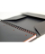 Collegeblock 100102777 Organiserbook, kariert / kariert Rand beidseitig, A4+, 80g, schwarz, 90 Blatt
