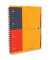 Collegeblock 100100462 Meetingbook, liniert / liniert Rand beidseitig , A4+, 80g, orange, 90 Blatt