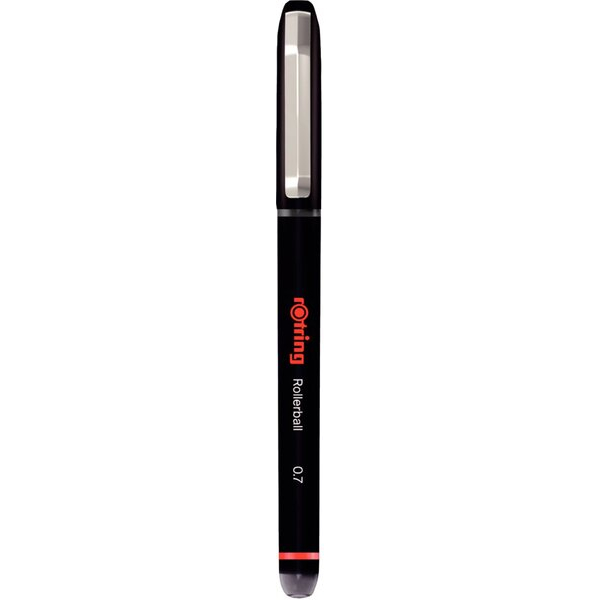 3026981461040 - rOtring Rollerball Tintenroller | feine Spitze (07 mm) für saubere Linien | schwarze Tinte | 12 Stück