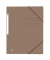 Eckspannmappe TOP FILE+ 400116330, A4 braun Karton 390g, mit 3 Einschlagklappen
