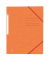 Eckspannmappe TOP FILE+ 400116307, A4 orange Karton 390g, mit 3 Einschlagklappen