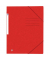 Eckspannmappe TOP FILE+ 400116308, A4 rot Karton 390g, mit 3 Einschlagklappen