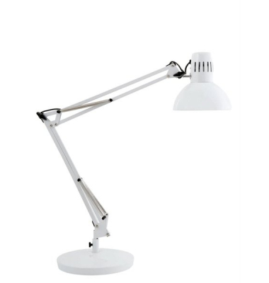 LED-Schreibtischlampe ARCHI, weiß, mit Standfuß