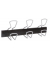 Wandgarderobe PMPRO3M, Metall, Kunststoff, mit 6 Haken, schwarz, 1 Stück