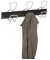 Wandgarderobe PMPRO3M, Metall, Kunststoff, mit 6 Haken, schwarz, 1 Stück