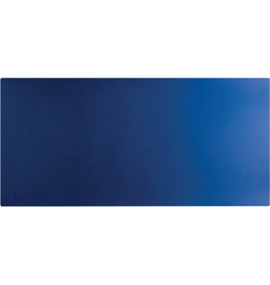 Schreibunterlage, 40 x 80 cm, hell-/marineblau, aus PU-Kunstleder