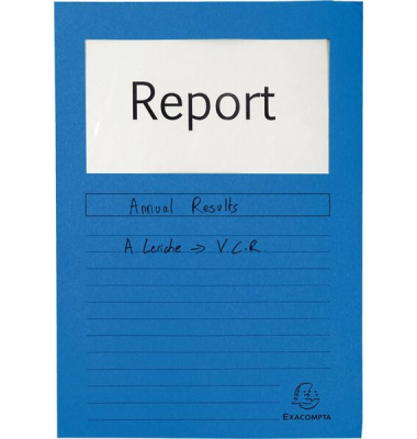 Sichtmappen Forever 50102E, A4 blau Papier 120g