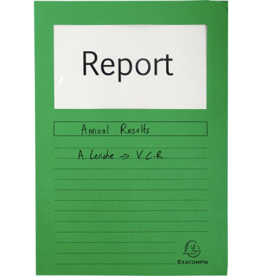 Sichtmappen Forever 50103E, A4 grün Karton 120g
