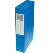 Heftbox Exabox 50602E, A4 blau, Karton 600g