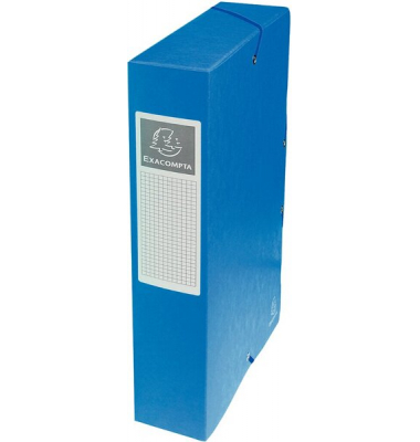Heftbox Exabox 50602E, A4 blau, Karton 600g