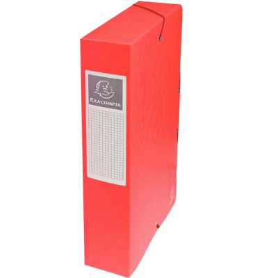 Heftbox Exabox 50605E, A4 rot, Karton 600g
