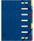 Ordnungsmappe Harmonika 55072E, 1-7, blau, A4, 7 F&auml;cher