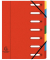 Ordnungsmappe Harmonika 55075E, 1-7, rot, A4, 7 F&auml;cher