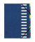 Ordnungsmappe Harmonika 55122E, 1-12, blau, A4, 12 F&auml;cher