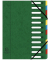Ordnungsmappe Harmonika 55123E, 1-12, gr&uuml;n, Din A4, 12 F&auml;cher
