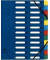Sammelmappe Harmonika 24-teilig blau 240x320mm Manila